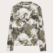Ytr Dry Tech Cotton Fleece Crew 10.0 - Green Print