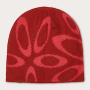 Ellipse Graphic Beanie - Flame Red