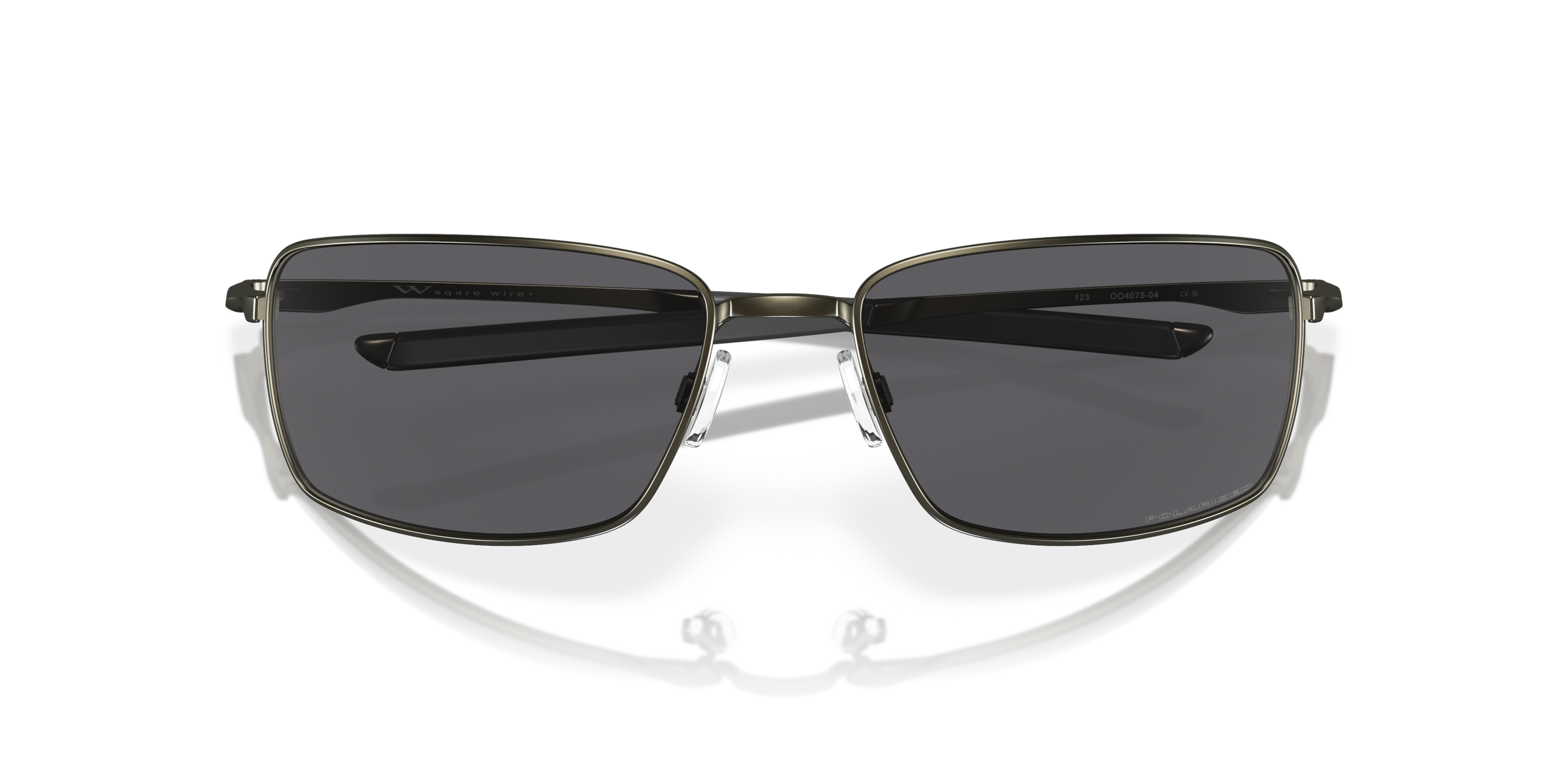 Square Wire™ Grey Polarized Lenses, Carbon Frame Sunglasses Oakley® AU