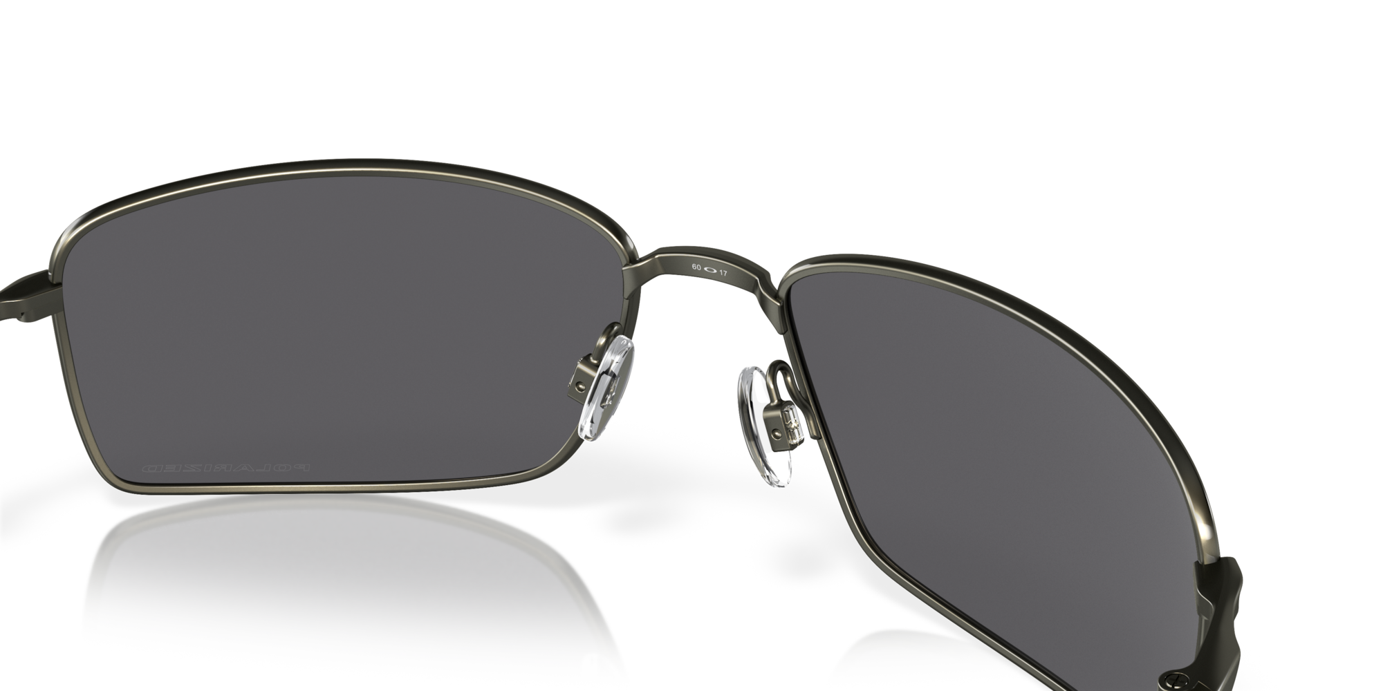 Square Wire™ Grey Polarized Lenses, Carbon Frame Sunglasses Oakley® US