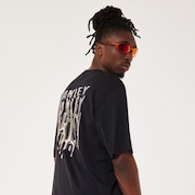 Stacked Metal Tee - Blackout