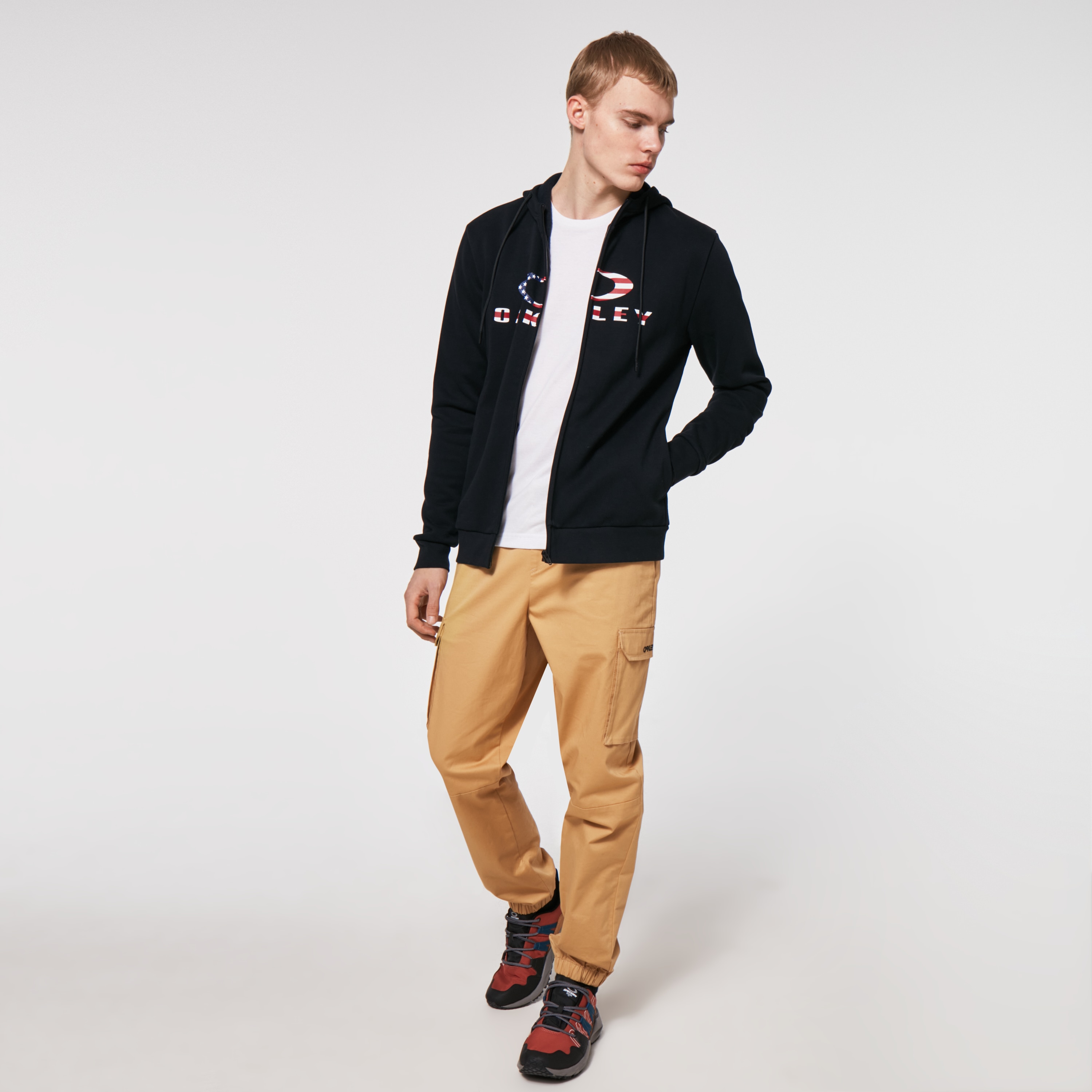Oakley Bark FZ Hoodie 2.0 - Black/American Flag | Oakley® US
