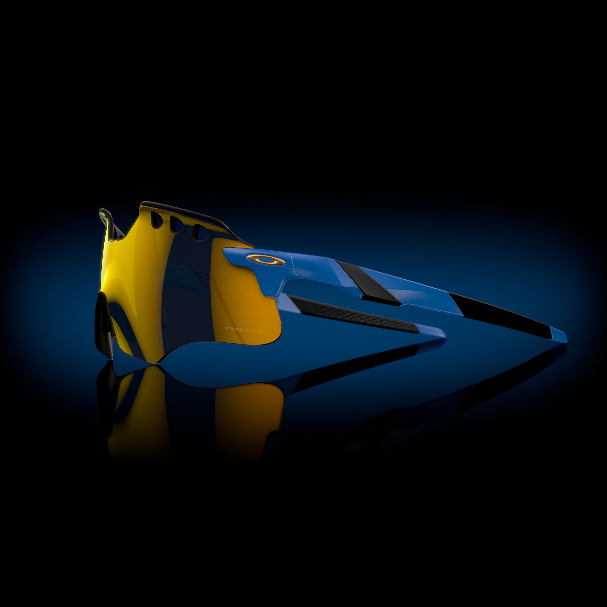 Oakley Space Encoder™ Sunglasses with Matte Primary Blue Frame and ...