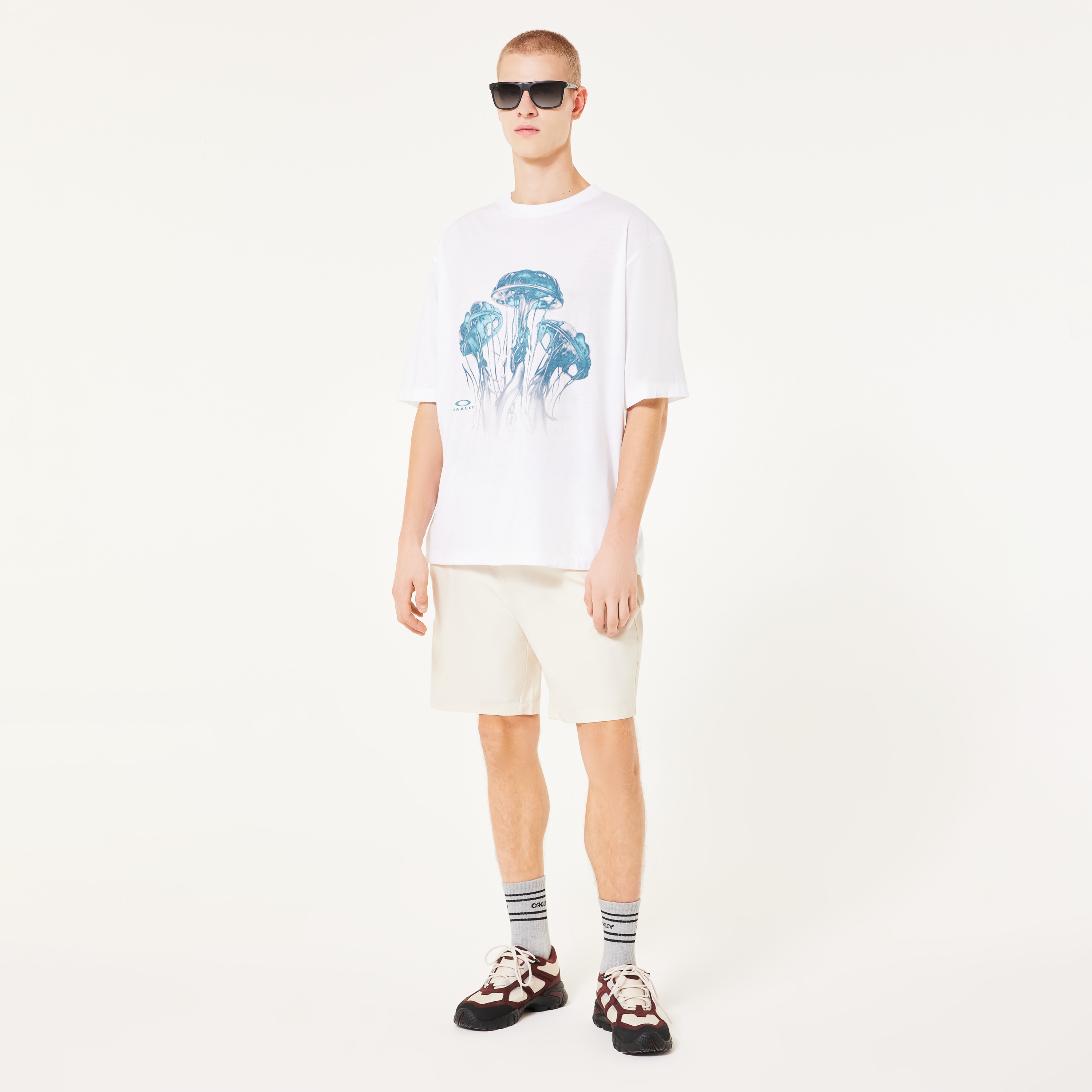 Tシャツ・カットソー OAKLEY Men T Shirts FOA406854 100 White Oakley Jellyfish Tee - White | Oakley® US