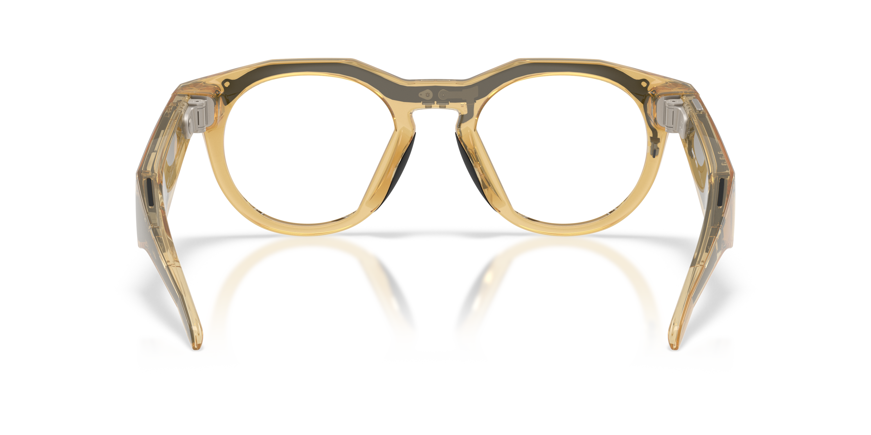 Oakley Meta HSTN AI Glasses with Light Curry Frame and Transitions