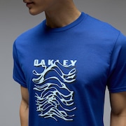 Waterscape Waves Tee - Electric Blue
