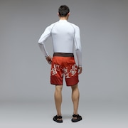 Session Rc 19" Boardshort - Camo Hibiscus Av Orange