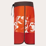 Session Rc 19" Boardshort - Camo Hibiscus Av Orange