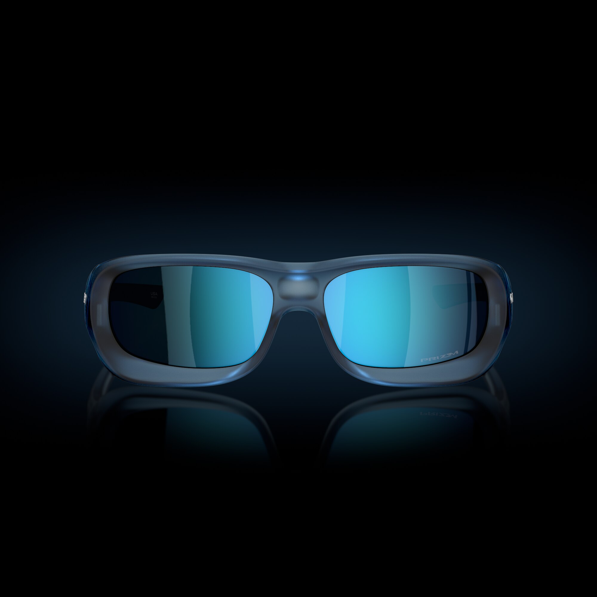 De Soto Prizm Sapphire Lenses, Matte Trans Stonewash Frame