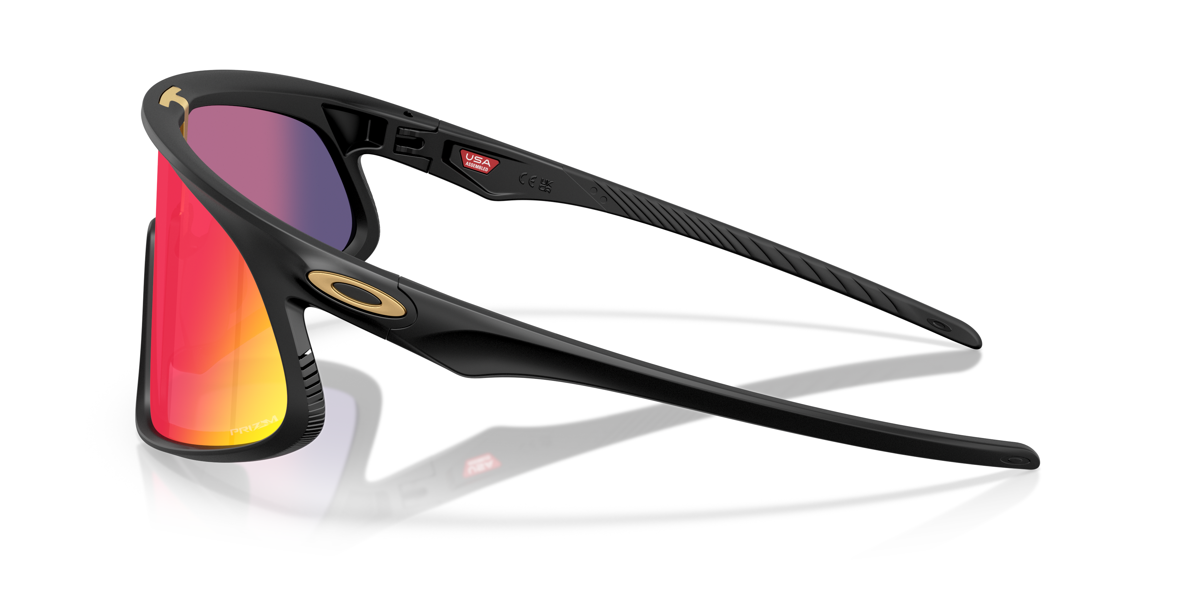 RSLV Prizm Road Lenses, Matte Black Frame Sunglasses