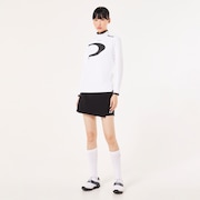 Elevate LS Elipse Mock Shirt - White