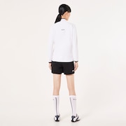 Elevate LS Elipse Mock Shirt - White
