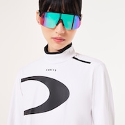 Elevate LS Elipse Mock Shirt - White