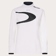 Elevate LS Elipse Mock Shirt - White