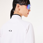 Elevate LS Elipse Mock Shirt - White