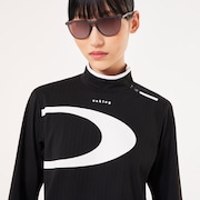 Elevate LS Elipse Mock Shirt - Blackout