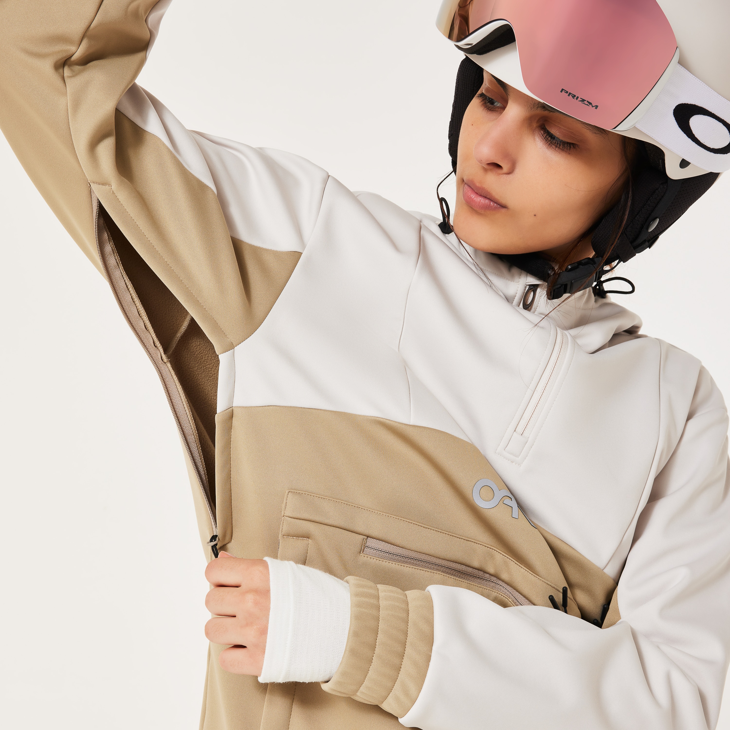 Oakley W.Tnp Nose Grab Softshell Hoodie - Mist/Pebble | Oakley® US