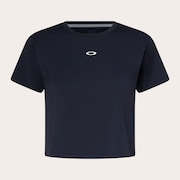 Radiant Essential Cropped Tee - Pitch Black