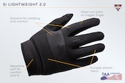SI Lightweight 2.0 Glove TAA Compliant - Black