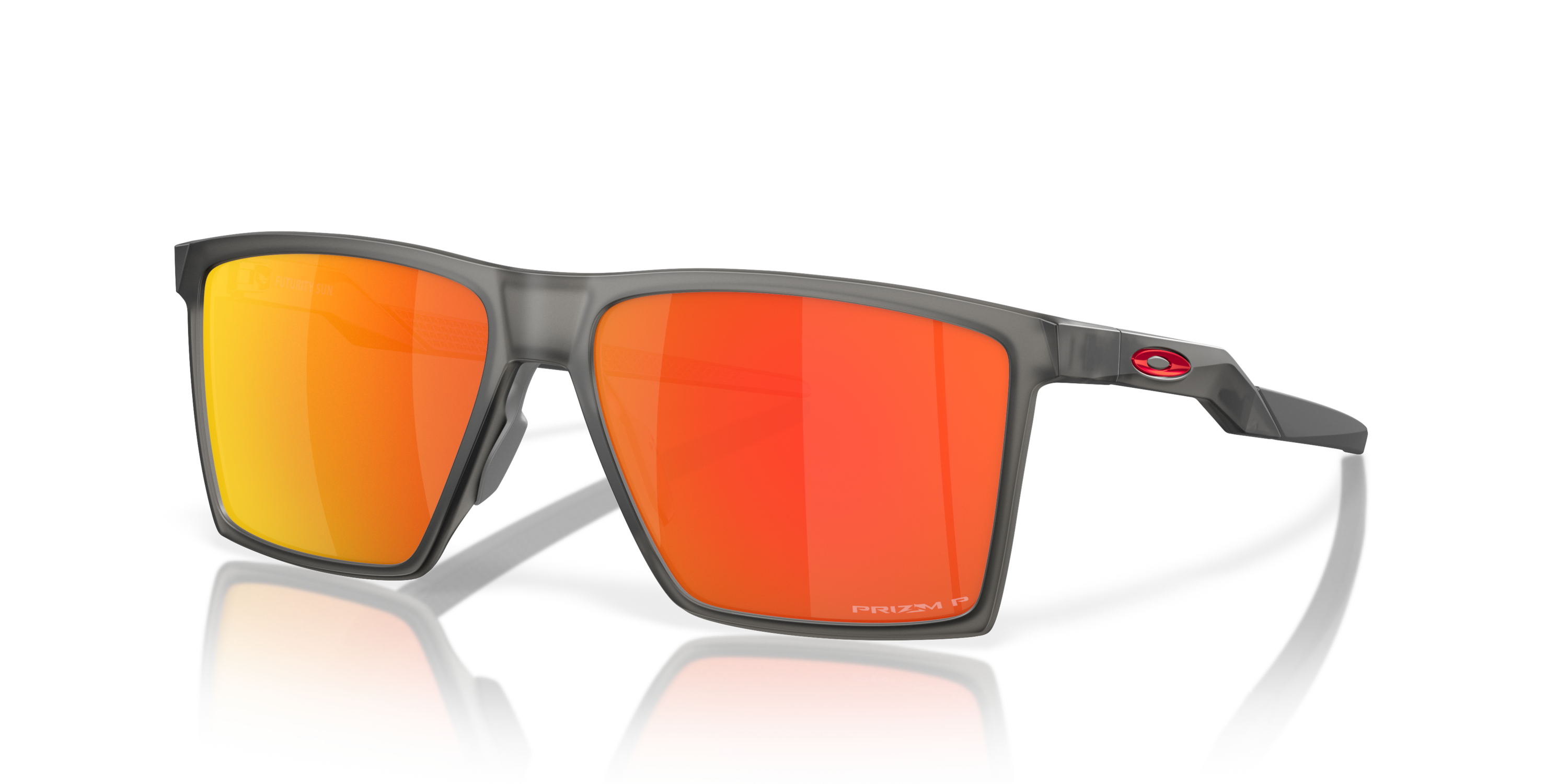 Futurity Ribeye R323 Oakley Futurity Sunglasses with Satin Grey Smoke Frame and Prizm Ruby ...