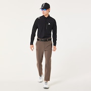 Skull Ideally Hybrid LS Shirt - Blackout