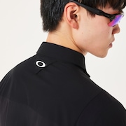 Skull Ideally Hybrid LS Shirt - Blackout