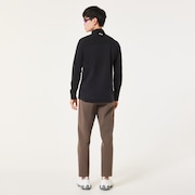 Skull Ideally Hybrid LS Shirt - Blackout