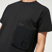 Rs Veil Hybrid Long Length Tee - Blackout