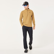 Skull Embossed LS Mock Shirt - Antique Bronze