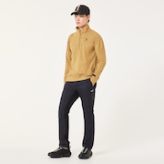 Skull Embossed LS Mock Shirt - Antique Bronze