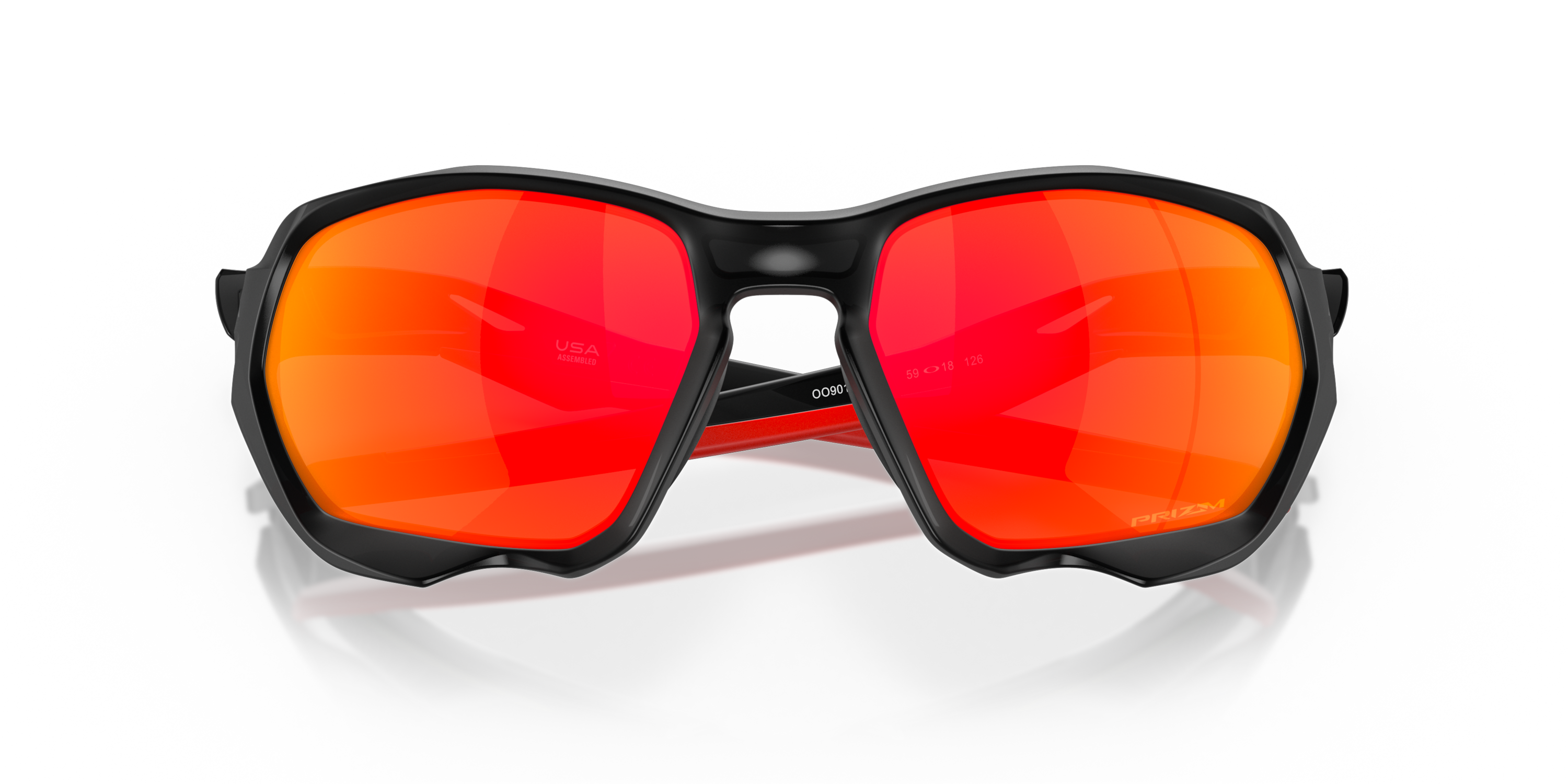 オークリー　サングラス　プラズマ　US Plazma (Low Bridge Fit) Prizm Ruby Lenses, Matte Black Ink