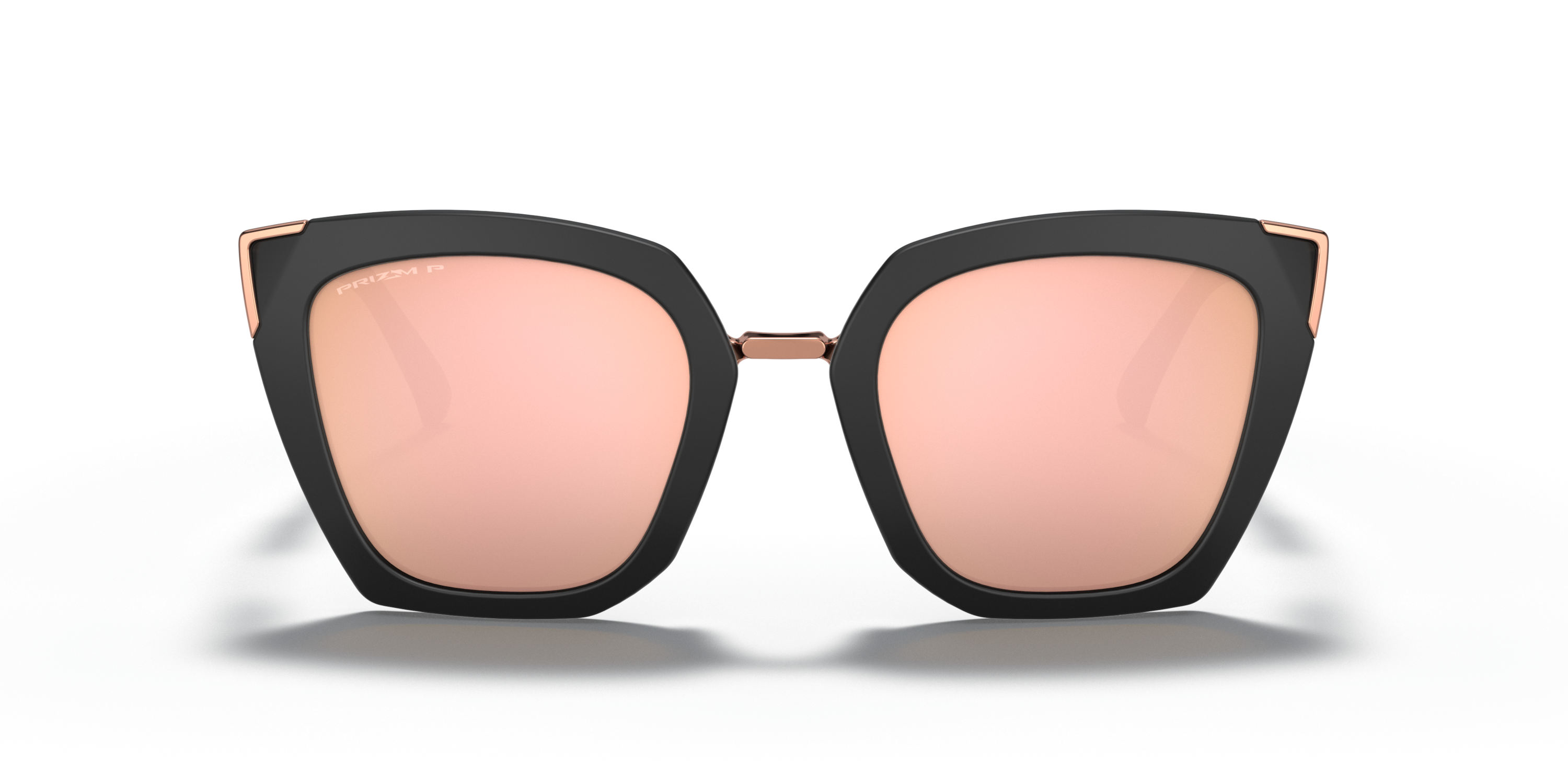 Side Swept Prizm Rose Gold Polarized Lenses, Velvet Black