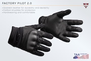 Factory Pilot 2.0 Glove TAA Compliant - Black