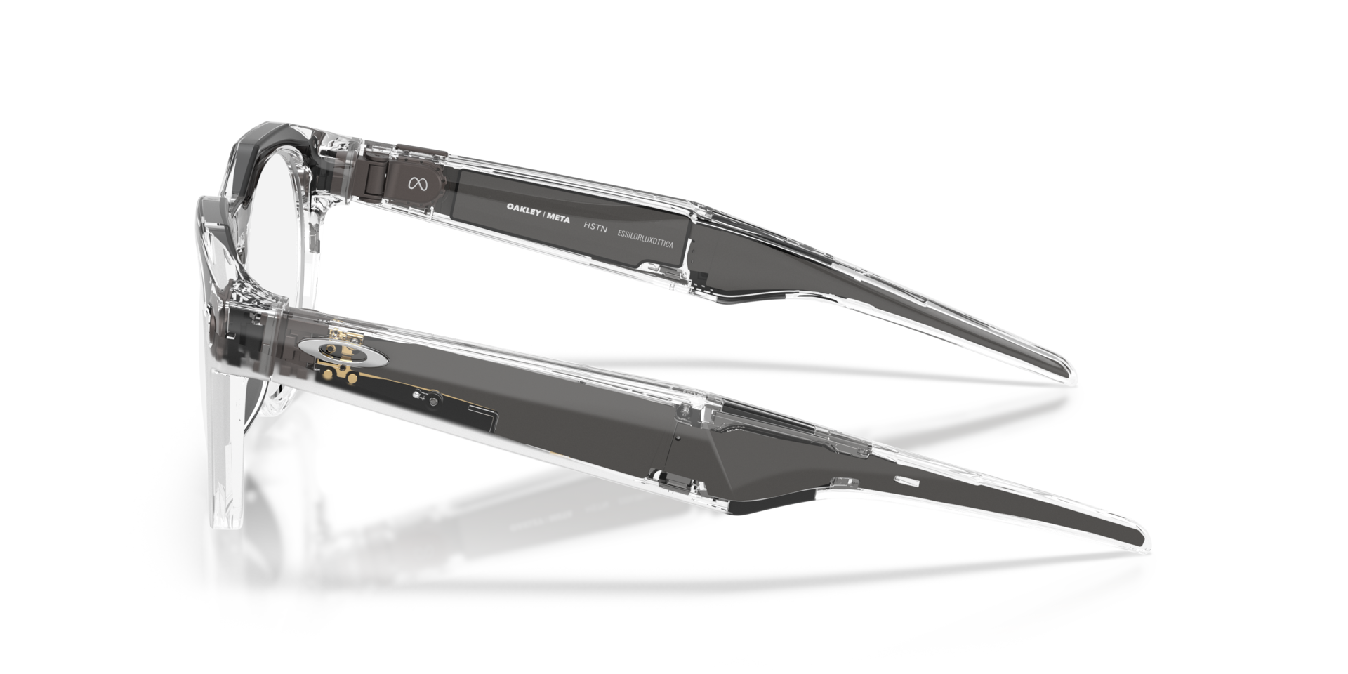 Oakley Meta HSTN AI Glasses with Light Curry Frame and Transitions 
