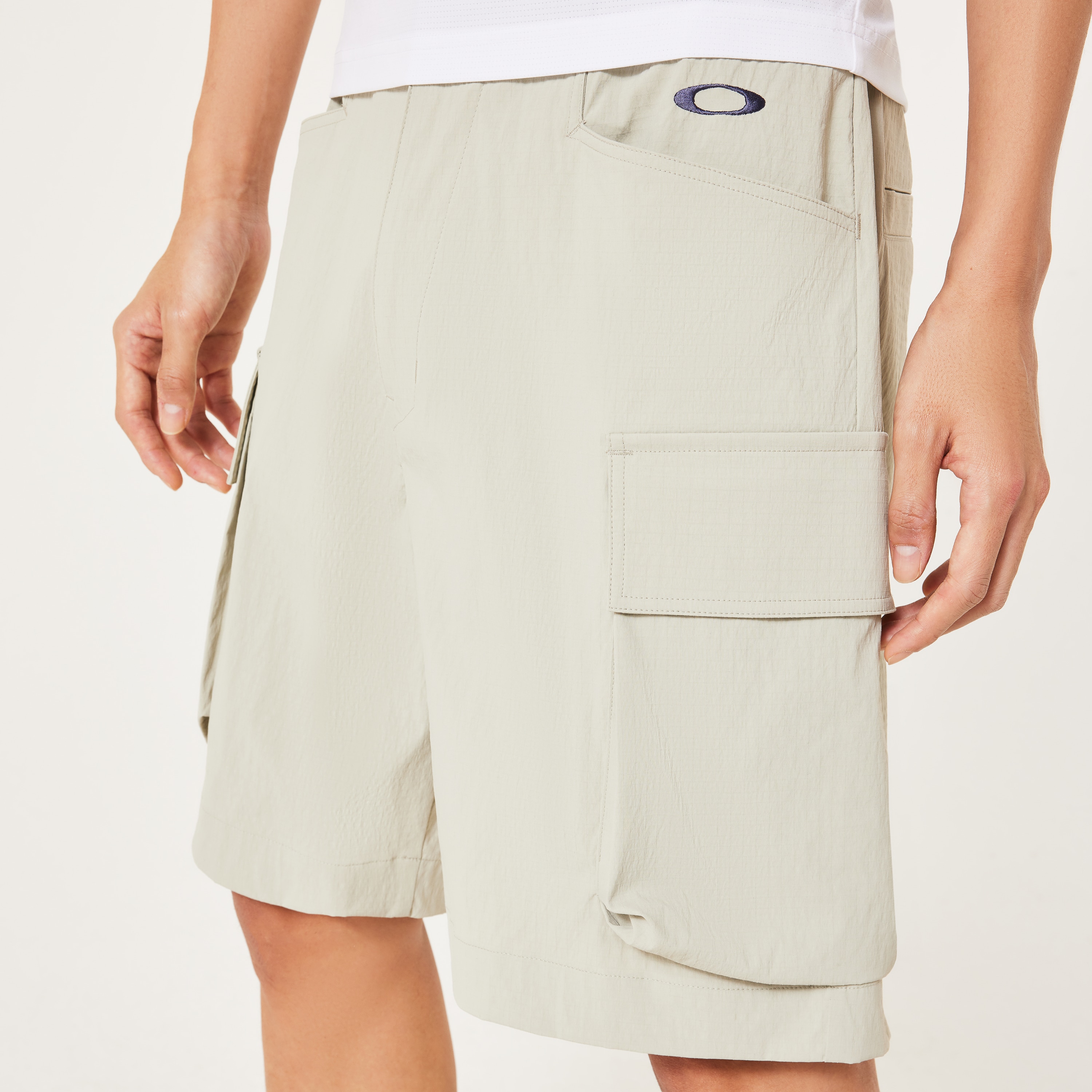 パンツ OAKLEY SOFT WARE Cargo Shorts L Early 2000's Oakley Software Bright Orange Multi Pocket Cargo