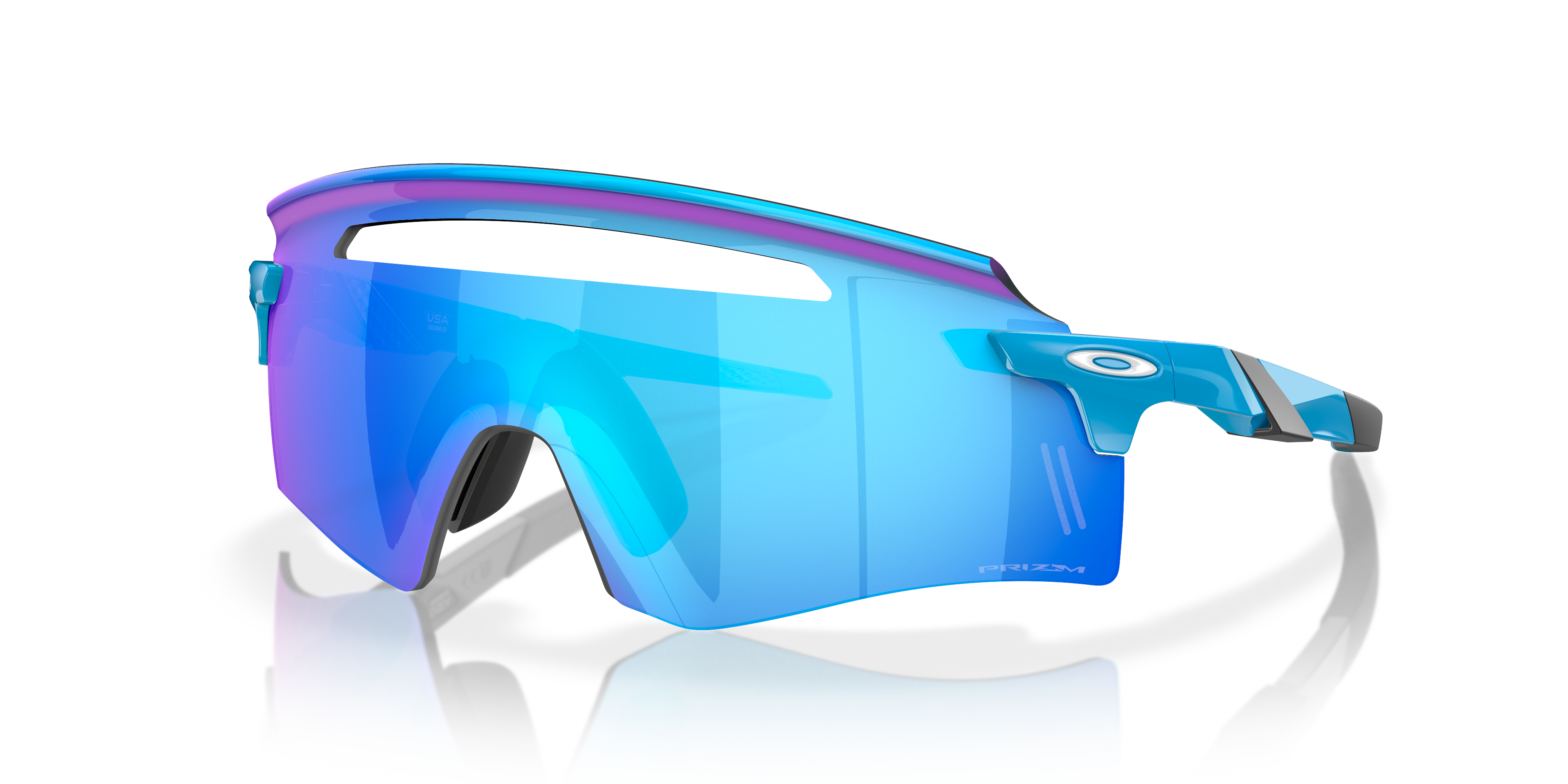 Oakley Encoder™ Squared Sunglasses with Sky Blue Frame and Prizm