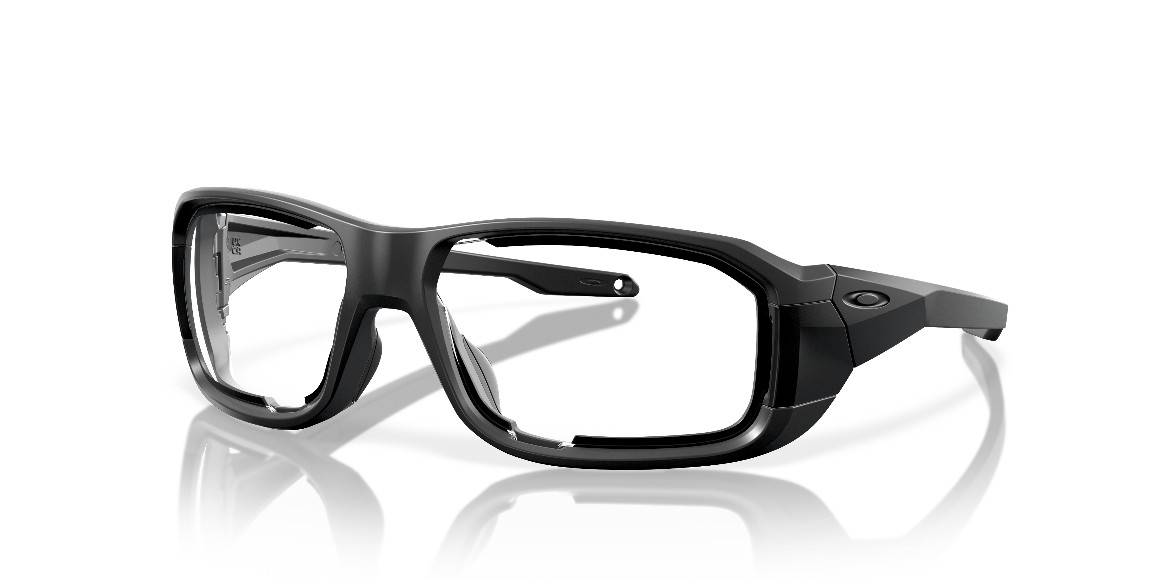 Standard Issue Ballistic HNBL S PPE Clear Lenses, Black Frame