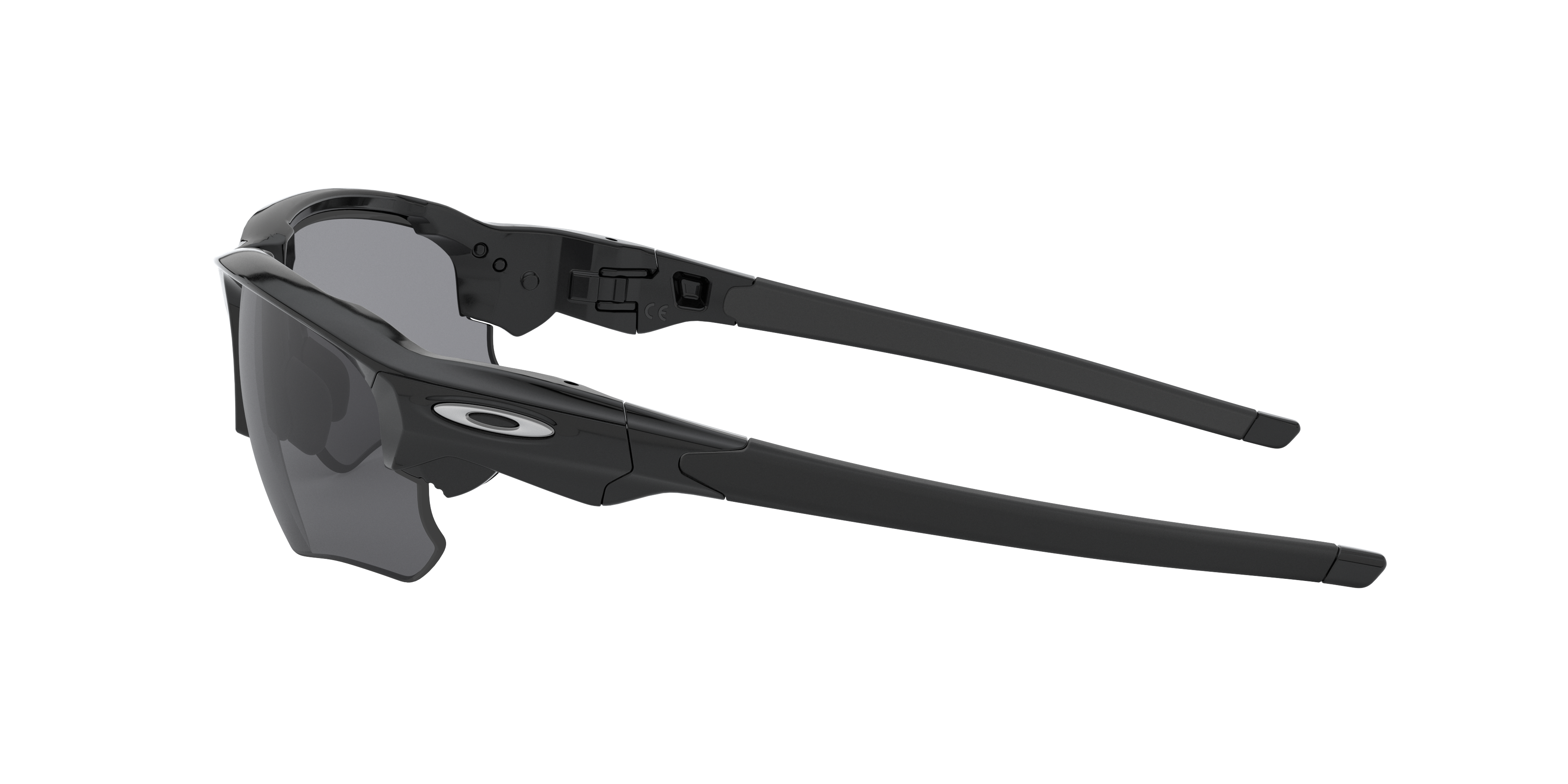 Flak® Draft Grey Lenses, Polished Black Frame Sunglasses | Oakley® US