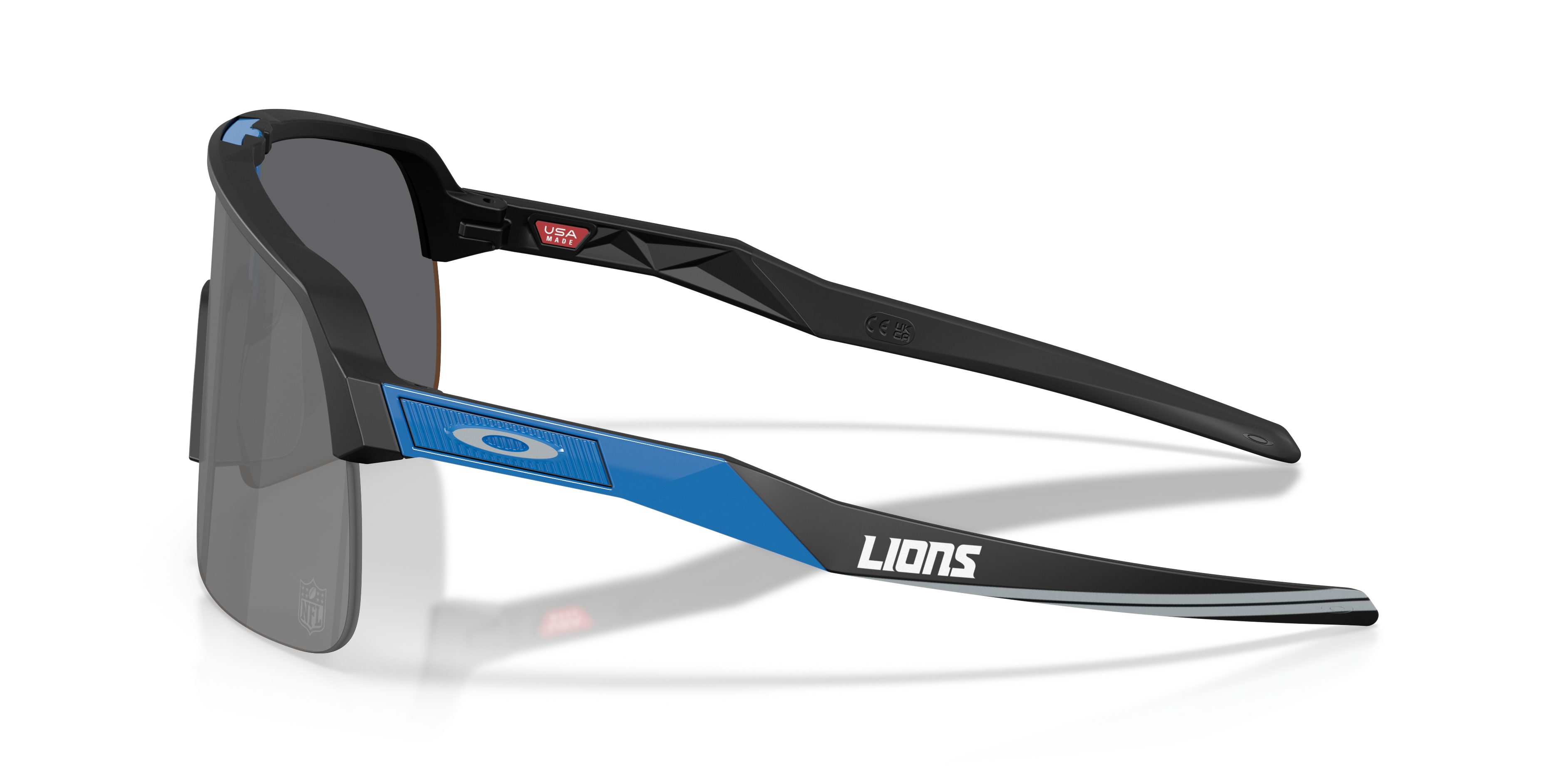 Detroit Lions Sutro Lite Prizm Black Lenses, Matte Black Frame