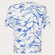 All Wave Sun Tee - Wave Print Blue/White
