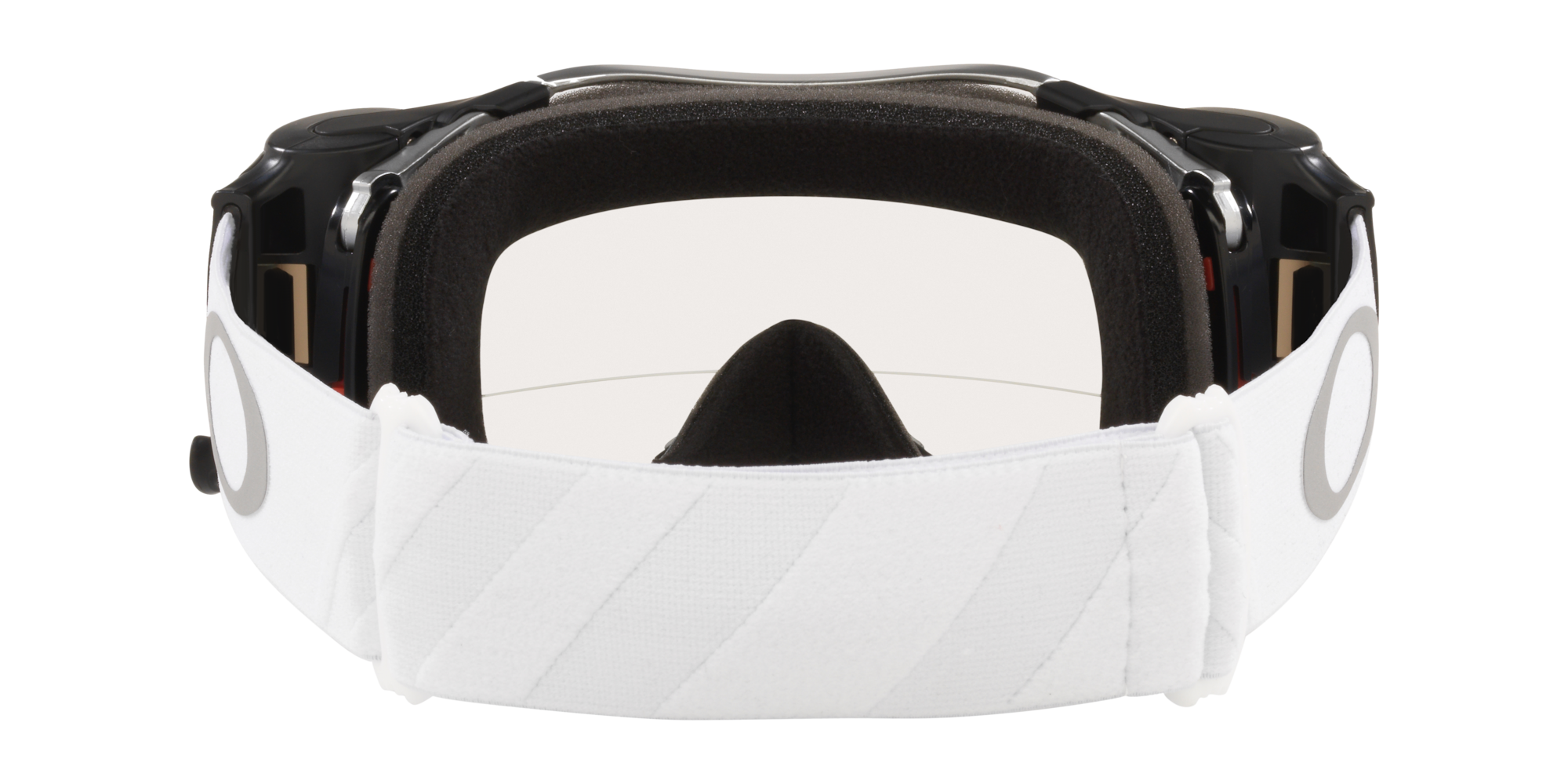 Oakley Airbrake MX Goggles With Tuff Blocks White Strap And Clear oakley-airbrake-mx-goggles-with-tuff-blocks-white-strap-and-clear