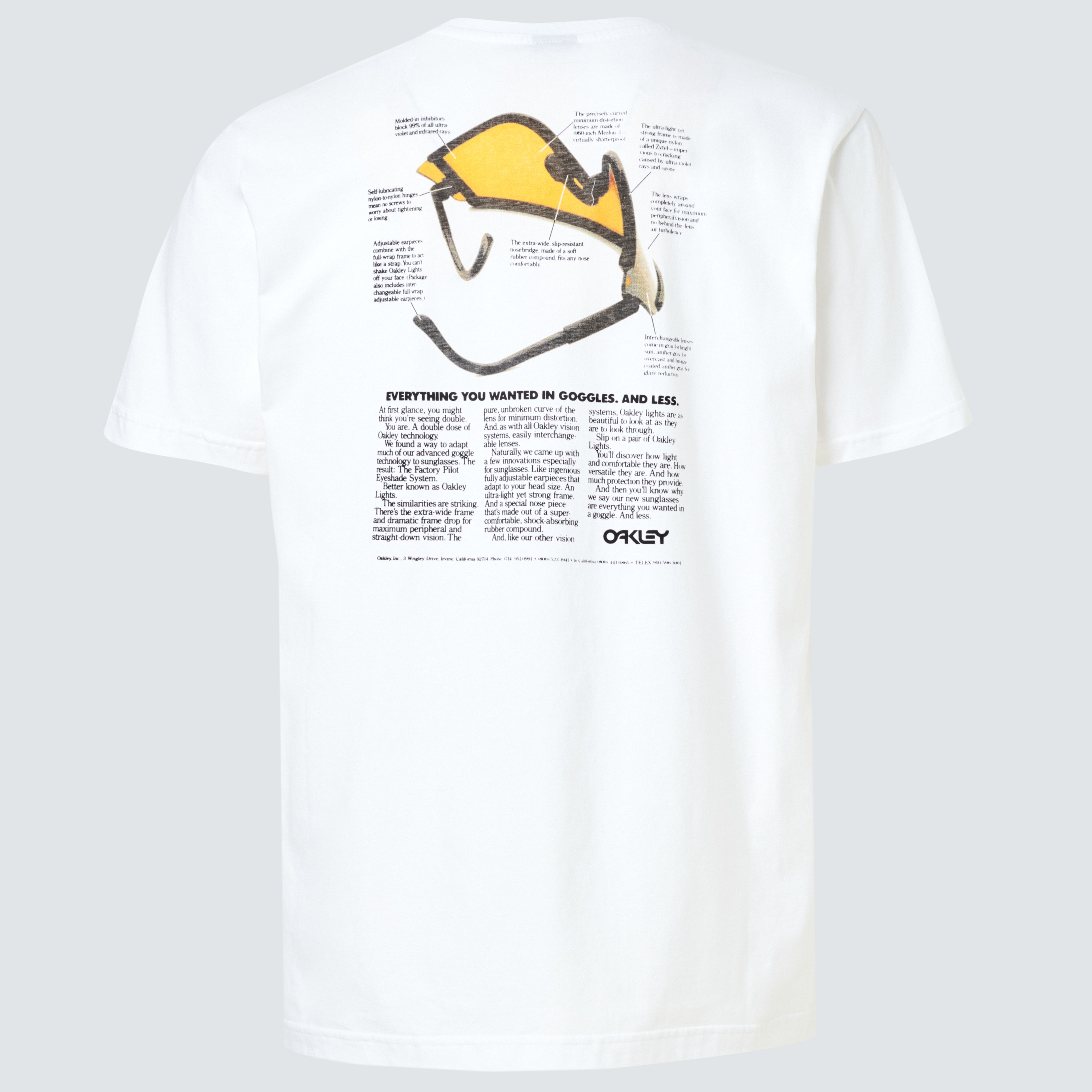 Oakley Heritage Eyeshade Tee - White | Oakley® US