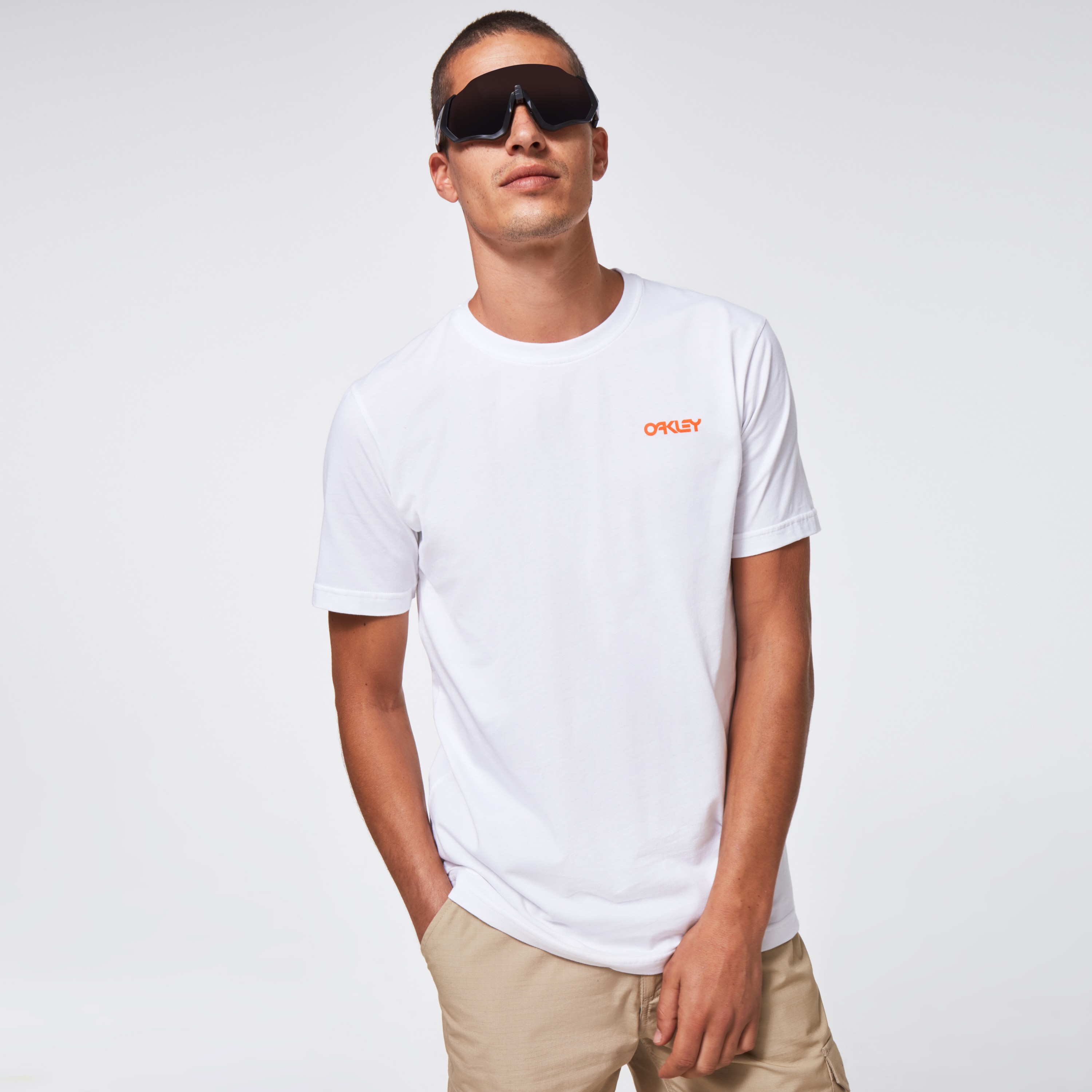 Tシャツ・カットソー OAKLEY Men T Shirts FOA406854 100 White FOA404555-100-Oakley-Mens-