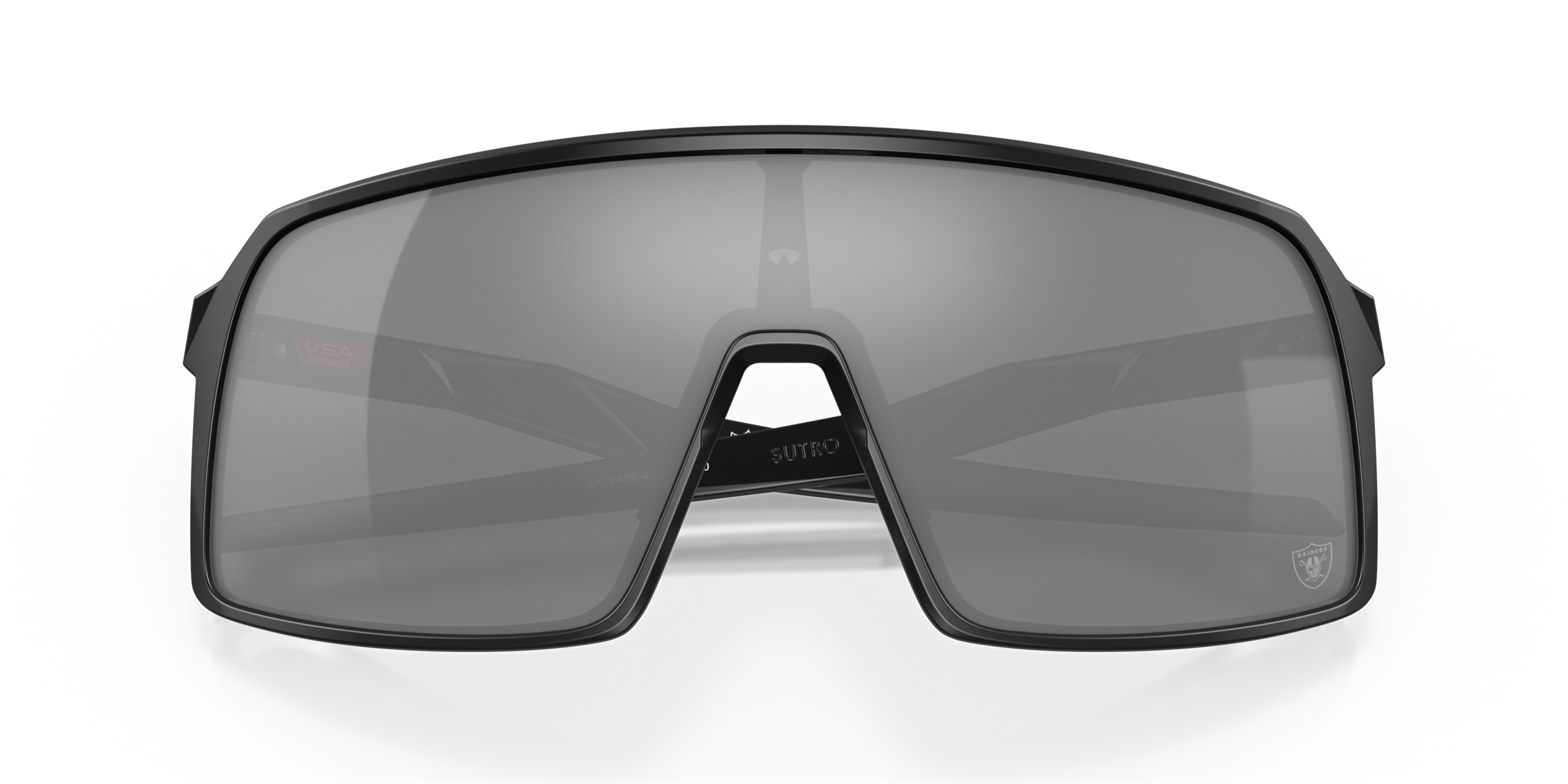 NFL LAS VEGAS RAIDERS × OAKLEY SUTRO Las Vegas Raiders Sutro Prizm Black Lenses, Matte Black Frame