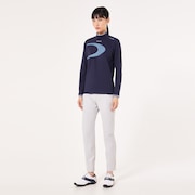 Elevate LS Elipse Mock Shirt - Peacoat