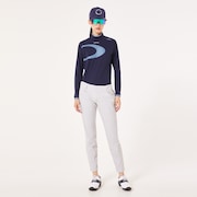 Elevate LS Elipse Mock Shirt - Peacoat