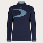 Elevate LS Elipse Mock Shirt - Peacoat