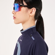 Elevate LS Elipse Mock Shirt - Peacoat