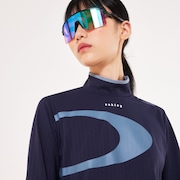 Elevate LS Elipse Mock Shirt - Peacoat
