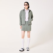 Elevate Light Dry Pleats Culot - Surplus Green